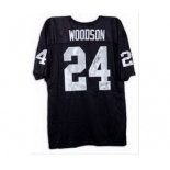 nike nfl jerseys oakland raiders #24 woodson black[Elite signature]