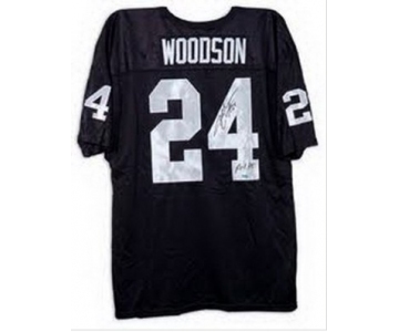 nike nfl jerseys oakland raiders #24 woodson black[Elite signature]