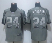 nike nfl jerseys oakland raiders #24 woodson grey[Elite drift fashion][woodson]