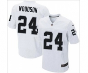 nike nfl jerseys oakland raiders #24 woodson white[Elite][woodson]