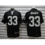 nike nfl jerseys oakland raiders #33 branch black[Elite]