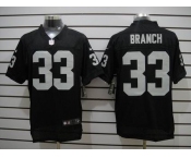 nike nfl jerseys oakland raiders #33 branch black[Elite]