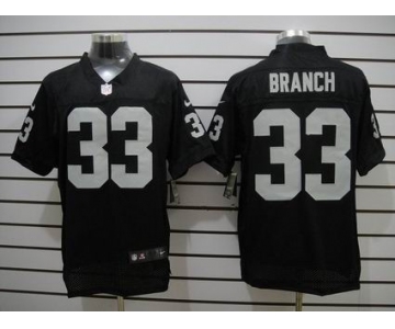 nike nfl jerseys oakland raiders #33 branch black[Elite]