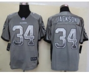 nike nfl jerseys oakland raiders #34 bo jackson grey[Elite drift fashion]