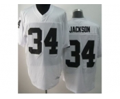 nike nfl jerseys oakland raiders #34 jackson white[Elite]