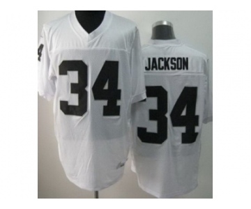 nike nfl jerseys oakland raiders #34 jackson white[Elite]