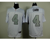 nike nfl jerseys oakland raiders #4 carr white[Elite grey number]