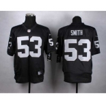 nike nfl jerseys oakland raiders #53 smith black[Elite]