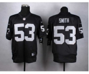 nike nfl jerseys oakland raiders #53 smith black[Elite]