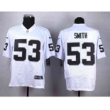 nike nfl jerseys oakland raiders #53 smith white[Elite]