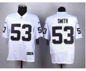 nike nfl jerseys oakland raiders #53 smith white[Elite]