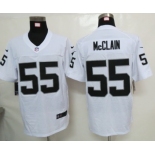 nike nfl jerseys oakland raiders #55 mcclain white[elite]