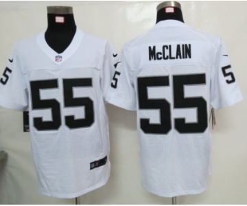 nike nfl jerseys oakland raiders #55 mcclain white[elite]