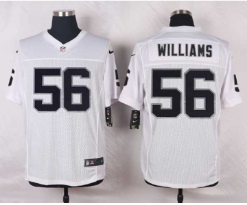 nike nfl jerseys oakland raiders #56 williams white[Elite][williams]