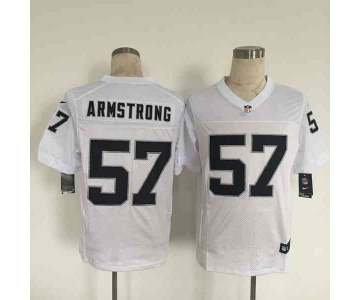 nike nfl jerseys oakland raiders #57 armstrong white[Elite][armstrong]