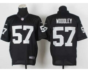 nike nfl jerseys oakland raiders #57 woddley black[Elite]