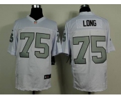 nike nfl jerseys oakland raiders #75 howie long white[Elite grey number] ]