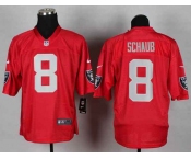 nike nfl jerseys oakland raiders #8 schaub red[Elite]