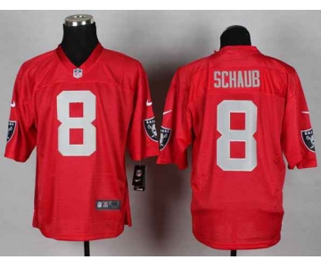 nike nfl jerseys oakland raiders #8 schaub red[Elite]