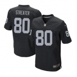 nike nfl jerseys oakland raiders #80 streater black[Elite]