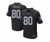 nike nfl jerseys oakland raiders #80 streater black[Elite]