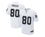 nike nfl jerseys oakland raiders #80 streater white[Elite]