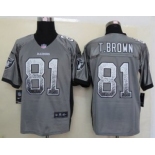 nike nfl jerseys oakland raiders #81 t.brown grey[Elite drift fashion]