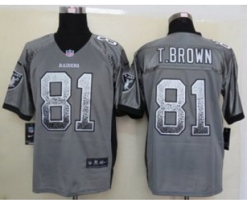 nike nfl jerseys oakland raiders #81 t.brown grey[Elite drift fashion]