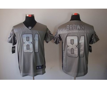 nike nfl jerseys oakland raiders #81 t.brown throwback grey[Elite shadow]