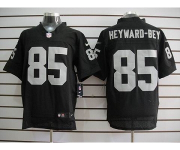 nike nfl jerseys oakland raiders #85 heyward-bey black[elite]