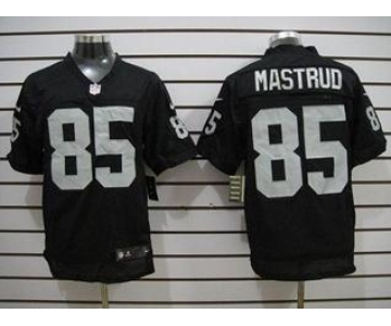 nike nfl jerseys oakland raiders #85 mastrud black[Elite][mastrud]