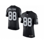 nike nfl jerseys oakland raiders #88 clive walford black[2015 new Elite]