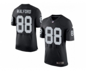 nike nfl jerseys oakland raiders #88 clive walford black[2015 new Elite]