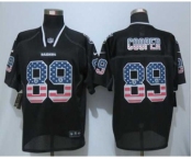 nike nfl jerseys oakland raiders #89 cooper black[Elite USA flag fashion][cooper]