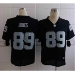 nike nfl jerseys oakland raiders #89 jones black[Elite]