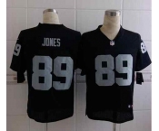 nike nfl jerseys oakland raiders #89 jones black[Elite]