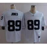 nike nfl jerseys oakland raiders #89 jones white[Elite]