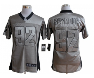 nike nfl jerseys oakland raiders #92 seymour grey[Elite shadow]