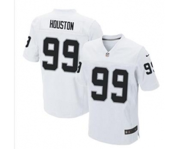 nike nfl jerseys oakland raiders #99 houston white[Elite]