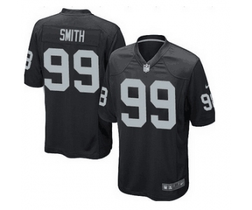 nike nfl jerseys oakland raiders #99 smith black[Elite][smith]