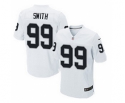 nike nfl jerseys oakland raiders #99 smith white[Elite][smith]