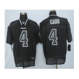 nike oakland raiders #4 derek carr black jersey[lights out elite]