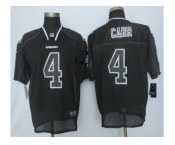 nike oakland raiders #4 derek carr black jersey[lights out elite]