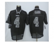 nike oakland raiders #4 derek carr black jerseys[lights out elite]