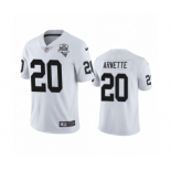 Las Vegas Raiders #20 Damon Arnette White 2020 Inaugural Season Vapor Limited Jersey