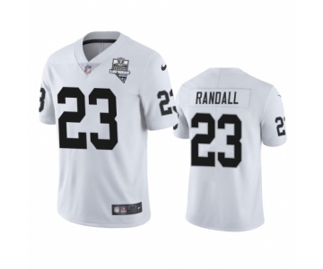 Las Vegas Raiders #23 Damarious Randall White 2020 Inaugural Season Vapor Limited Jersey