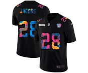 Las Vegas Raiders #28 Josh Jacobs Men's Nike Multi-Color Black 2020 NFL Crucial Catch Vapor Untouchable Limited Jersey