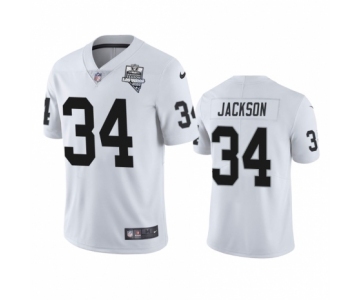 Las Vegas Raiders #34 Bo Jackson White 2020 Inaugural Season Vapor Limited Jersey