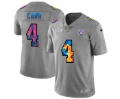 Las Vegas Raiders #4 Derek Carr Men's Nike Multi-Color 2020 NFL Crucial Catch NFL Jersey Greyheather