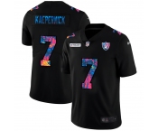 Las Vegas Raiders #7 Colin Kaepernick Men's Nike Multi-Color Black 2020 NFL Crucial Catch Vapor Untouchable Limited Jersey